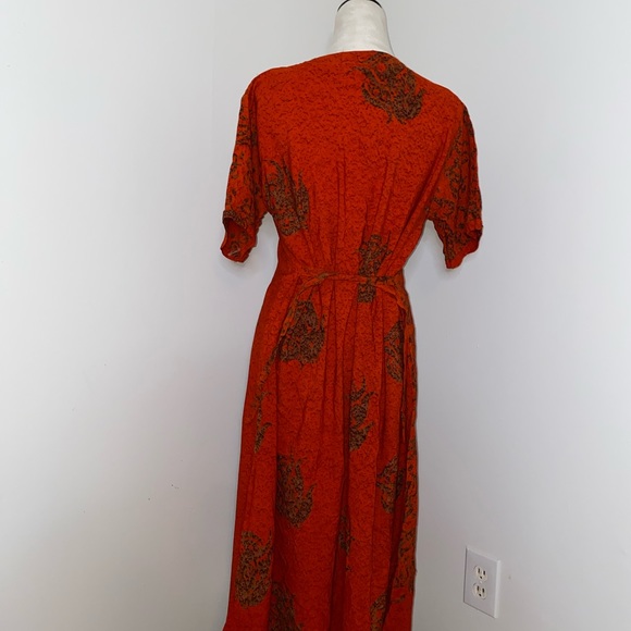 New Indonesia Batik Handmade Midi Dress Size M/L - Picture 3 of 8